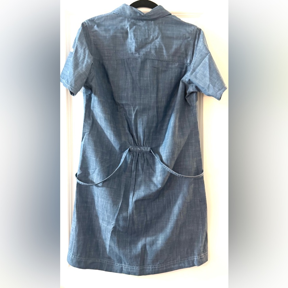 Patagonia Blue Chambray Shirt Dress - Picture 3 of 6